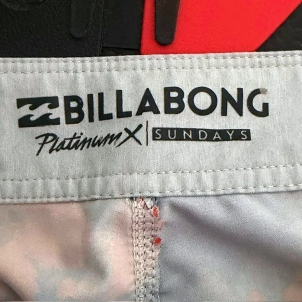 Billabong Platinum X Sundays Board Shorts Mens 31‎ Floral Paisley Navy Orange